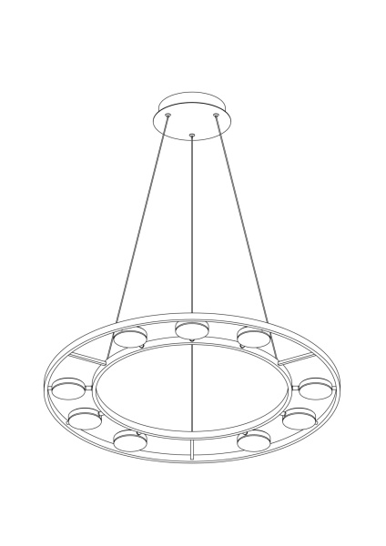 Потолочный светильник Maytoni Fad MOD070PL-L63B3K