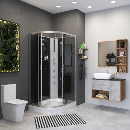 Душевая кабина Niagara Classic NG-3512-14RBKTG (1200х800х2100-2400)