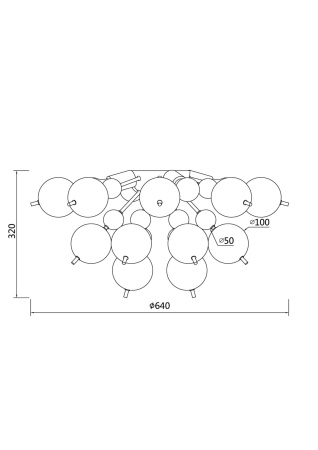 Потолочный светильник Maytoni Bolla MOD133CL-04CH