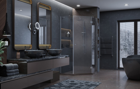 Душевой уголок Ambassador Diamond 12011111R 90x90