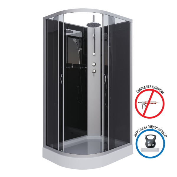 Душевая кабина Niagara Classic NG-3512-14RBKT (1200х800х2100-2400)