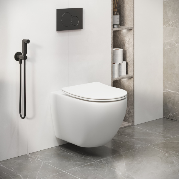 Унитаз подвесной Grossman GR-4411MSQ Color (550х365х395) белый