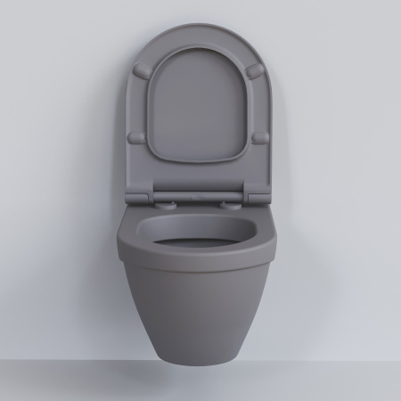 Унитаз подвесной Ambassador Nord 133T20301 (535х385х360) серый