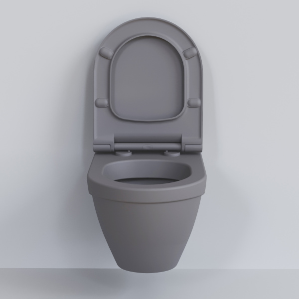 Унитаз подвесной Ambassador Nord 133T20301 (535х385х360) серый