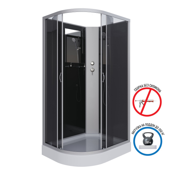 Душевая кабина Niagara Classic NG-3512-14RBK (1200х800х2000)