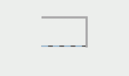 Шторка для ванны Ambassador Bath Screens 16041110R (900x1400), стекло прозрачное