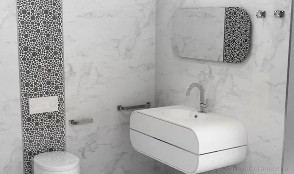 Плитка Porcelanosa Marmol Carrara Blanco 33,3x100