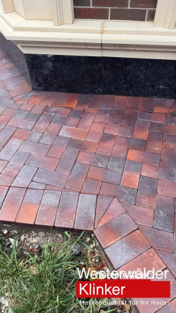 Тротуарная клинкерная брусчатка PK810 Violettblau geflammt 200/100/52 Westerwalder Klinker