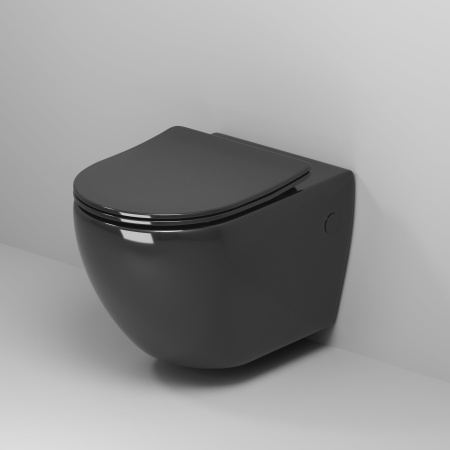 Унитаз подвесной Grossman GR-4411BS Color (560х360х350) черный