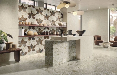 Керамогранит Naxos Mockup Ostuni Line Grey Nat Ret 60x120