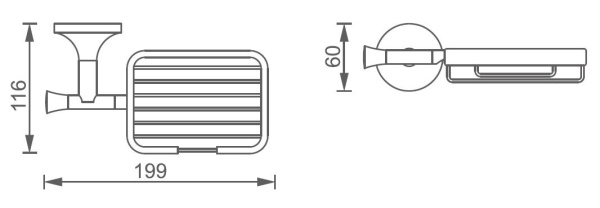 Мыльница AltroBagno Corposo 080710 Cr