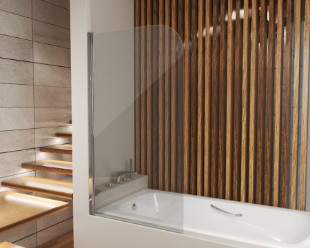 Шторка на ванну Grossman GR-100 (140x80), прозрачное стекло