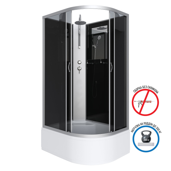 Душевая кабина Niagara Classic NG-2510-14LBKT (1200х800х2100-2400)