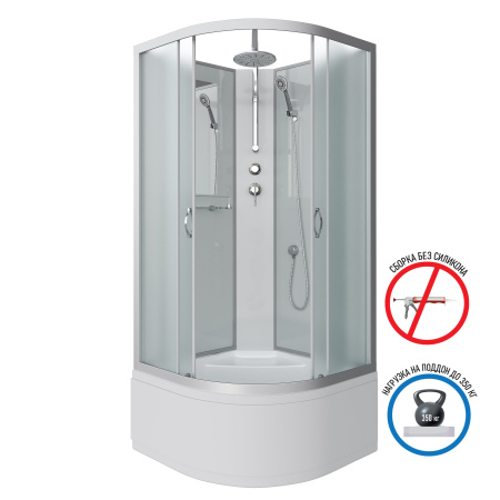 Душевая кабина Niagara Classic NG-2307-14BKT (800х800х2100-2400)