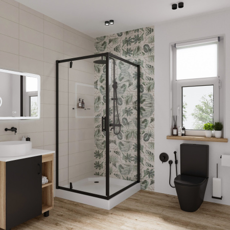 Душевой уголок Niagara Nova NG-6801-08 BLACK 90х90