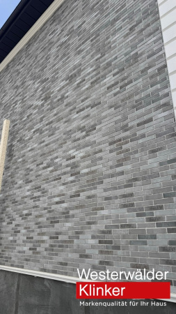 Фасадная клинкерная плитка WK123 Grau 240х52 Westerwalder Klinker
