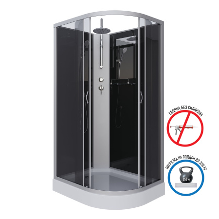 Душевая кабина Niagara Classic NG-3512-14LBKT (1200х800х2100-2400)
