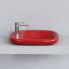 Накладная раковина Ambassador Diamond 126T21101 (540х450х100) красная