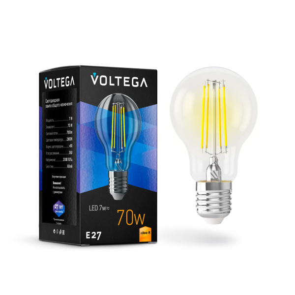 Лампа светодиодная Voltega General purpose bulb 7140 E27 7W