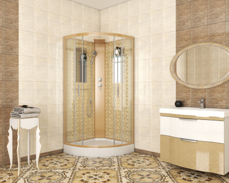 Душевая кабина Niagara Luxe NG-7715GBK (900x900х2100)