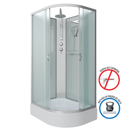 Душевая кабина Niagara Classic NG-33084-14LBKT (1000х800х2100-2400)