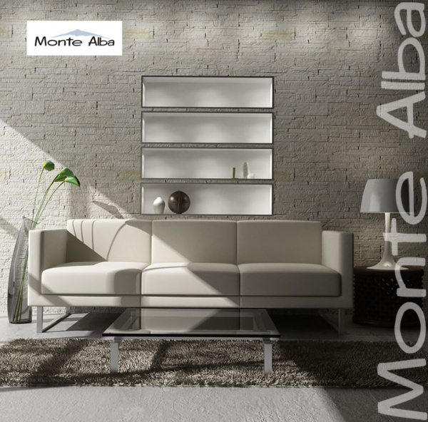 Гипсовая плитка под скалу Монтебелло А200-00 Monte Alba