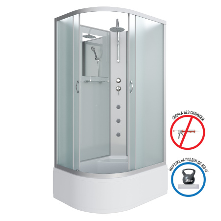 Душевая кабина Niagara Classic NG-2310-14RBKTG (1200х800х2000-2400)