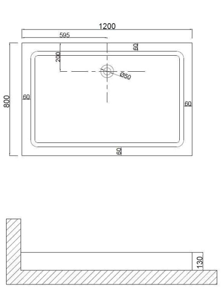 Поддон для душа Niagara Nova NG-120-80Q RUS 120х80х17
