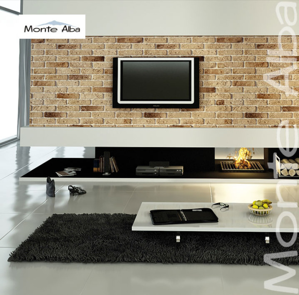 Гипсовая плитка под кирпич Эллинбрик А323-40 Monte Alba