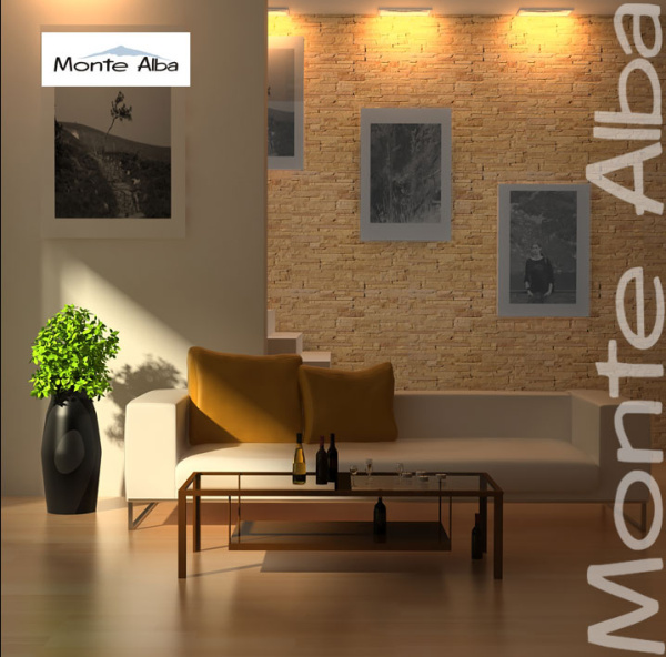 Гипсовая плитка под скалу Монтебелло А200-10 Monte Alba