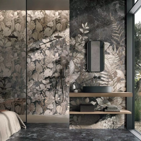 Керамогранит Naxos Mockup Ostuni Line Grey Nat Ret 60x120