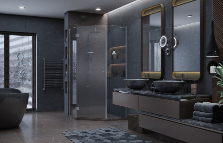 Душевой уголок Ambassador Diamond 12011111L 90x90