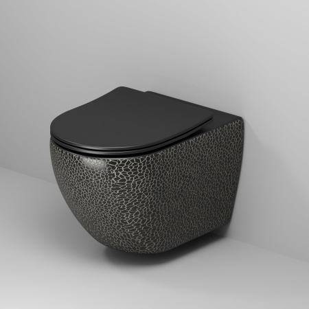 Унитаз подвесной Grossman GR-4411BBLS Color (550х365х395) черный