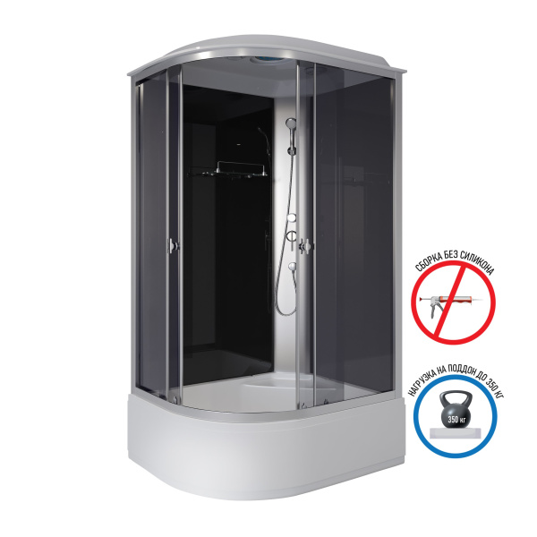 Душевая кабина Niagara Eco E120/80/40R/TN (1200х800х2150)