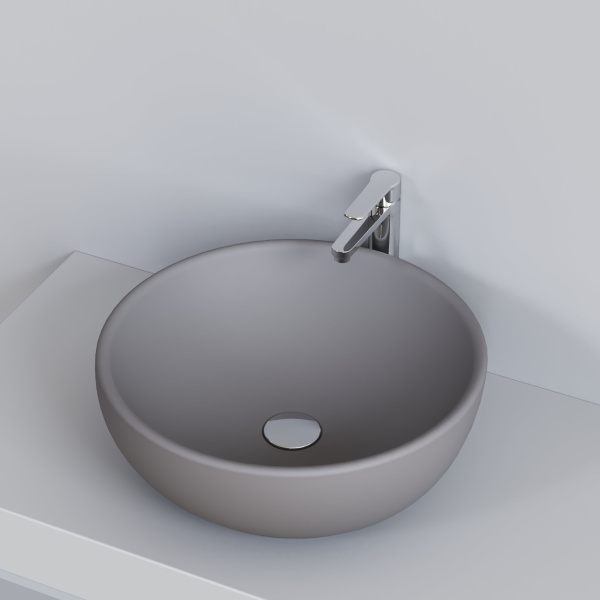 Накладная раковина Ambassador Queen 116T20301 (450х450х175) серая