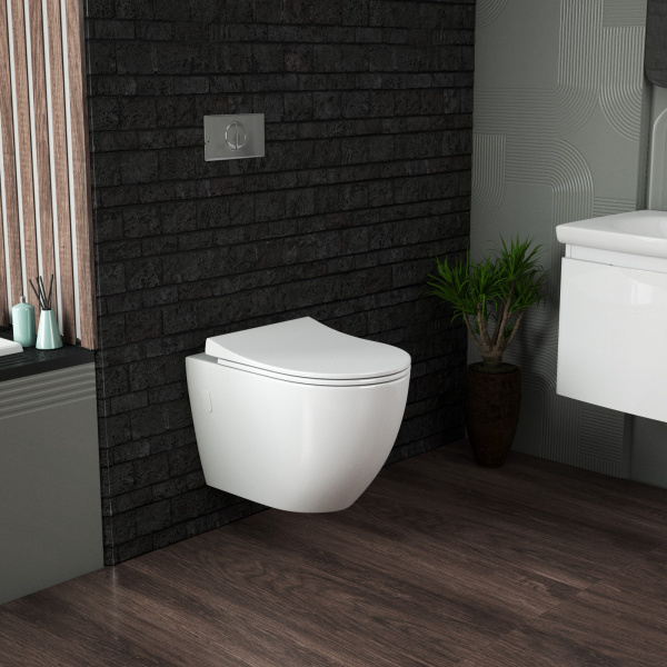 Унитаз подвесной Grossman GR-4451S (580х395х365) белый