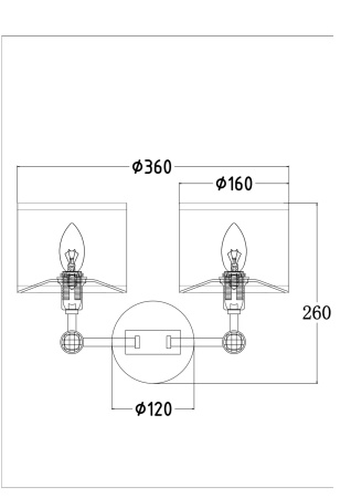 Бра Maytoni Alloro MOD088WL-02BS