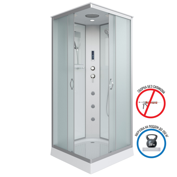 Душевая кабина с полкой Niagara Classic NG-1101-14F (900х900х2150)