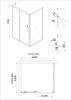Душевой уголок Niagara Nova NG-82-8AB-A90B 80х90
