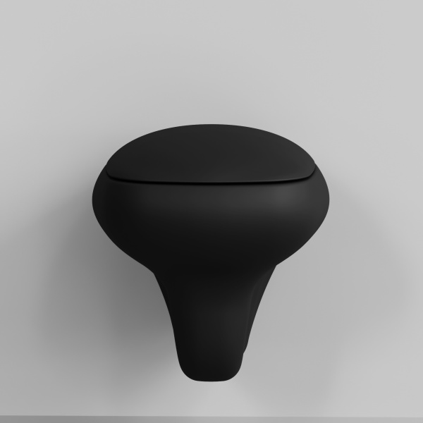 Унитаз подвесной Ambassador Diamond 123T20201R (530х405х375) черный