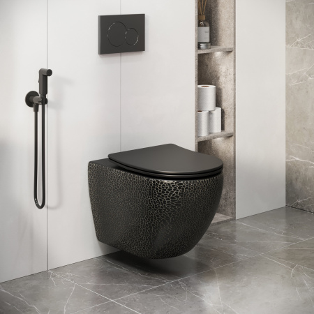 Унитаз подвесной Grossman GR-4411BBLS Color (550х365х395) черный