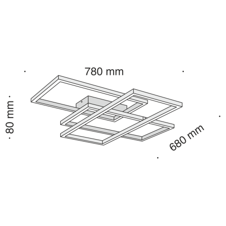 Потолочный светильник светодиодный Maytoni Line MOD015CL-L80B
