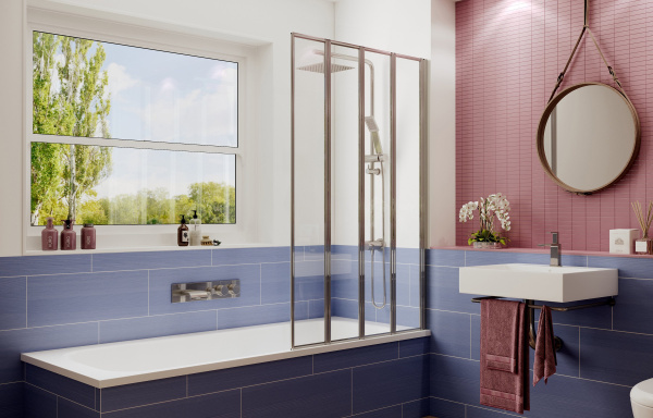 Шторка для ванны Ambassador Bath Screens 16041110R (900x1400), стекло прозрачное