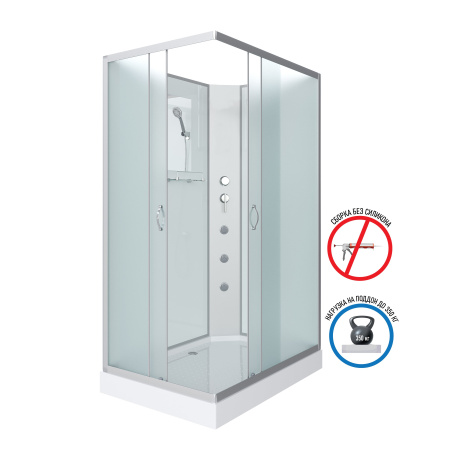 Душевая кабина Niagara Classic NG-43085-14QBKG (1000х800х2000)