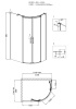 Душевой уголок Grossman Galaxy GR-4110L 110х80