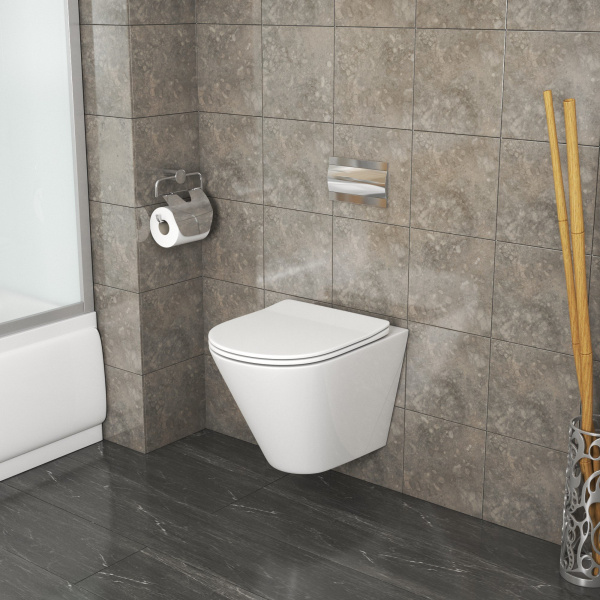 Унитаз подвесной Grossman GR-4477S (490х360х350) белый