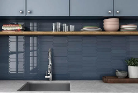 Плитка Equipe Arrow Blue Velvet 5x25