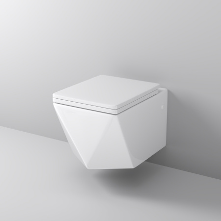 Унитаз подвесной Grossman GR-4481 Cristal (520х360х350) белый