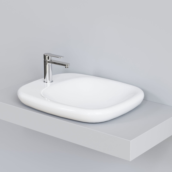 Раковина накладная Ambassador Diamond 126T20001 (540х450х100) белая