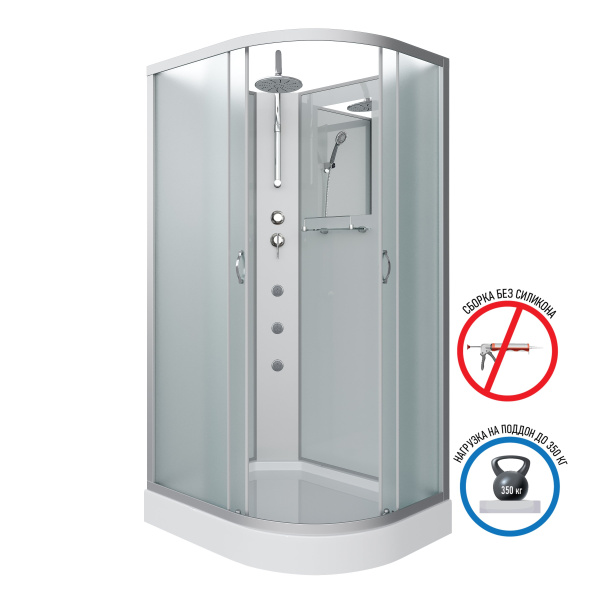 Душевая кабина Niagara Classic NG-3312-14LBKTG (1200х800х2100-2400)